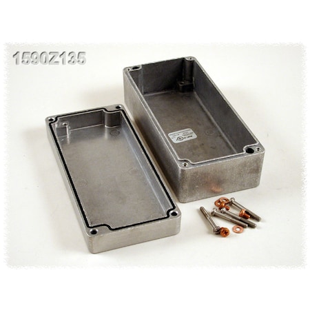 Hammond Screws Electrical Enclosures, 6.89 in H, 2.36 in D, 3.15 in W 1590Z135